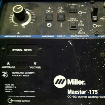 Reconditioned Miller Maxstar 175 Tig Unit 175 Amp Power Source only 1