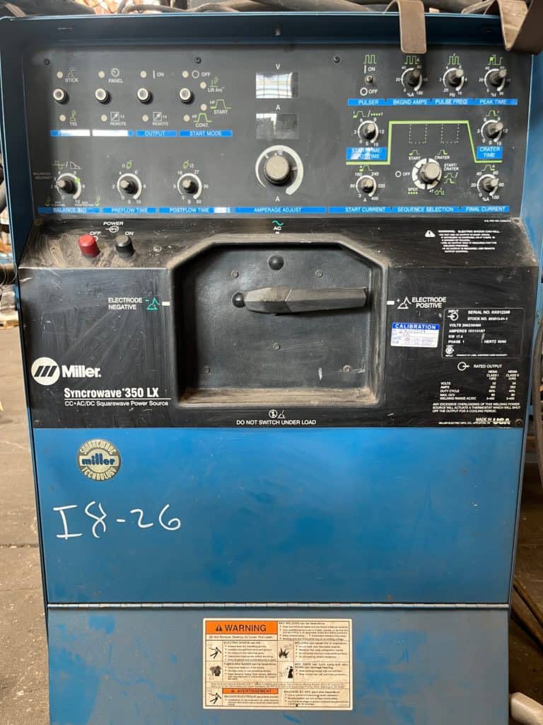 MILLER SYNCROWAVE 350 LX TIG MACHINE WeldingPro